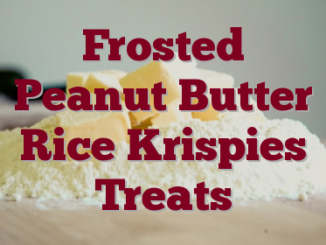 Frosted Peanut Butter Rice Krispies Treats