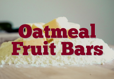 Oatmeal Fruit Bars