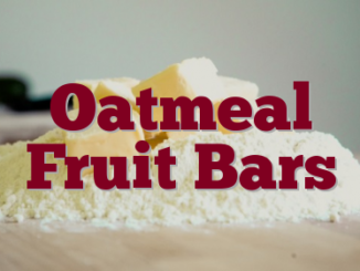 Oatmeal Fruit Bars